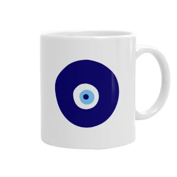 Χάντρα γαλαζιά, Ceramic coffee mug, 330ml