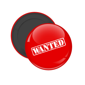 Wanted, Μαγνητάκι ψυγείου στρογγυλό διάστασης 5cm