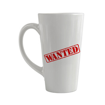 Wanted, Κούπα κωνική Latte Μεγάλη, κεραμική, 450ml