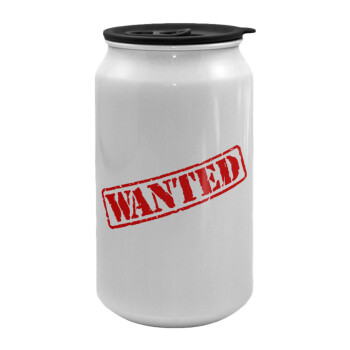 Wanted, Κούπα ταξιδιού μεταλλική με καπάκι (tin-can) 500ml