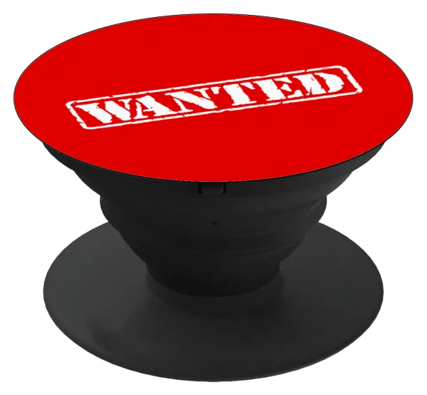 Wanted — Phone Holders Stand  Μαύρο Βάση Στήριξης Κινητού στο Χέρι