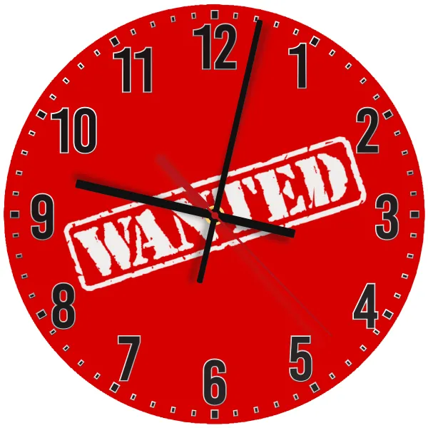 Wanted — Wooden wall clock (30cm)