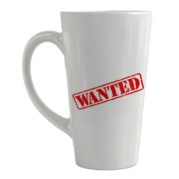 Wanted, Κούπα κωνική Latte Μεγάλη, κεραμική, 450ml