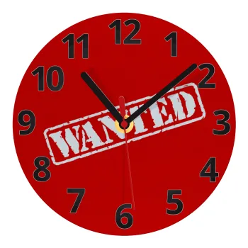 Wanted, Ρολόι τοίχου γυάλινο (20cm)