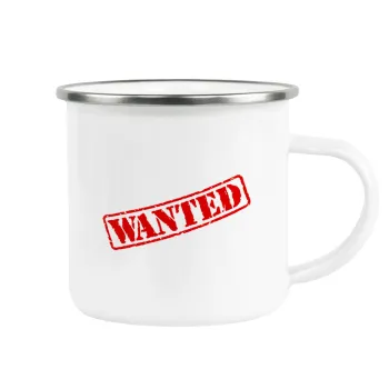 Wanted, Metallic enamel cup white 360ml