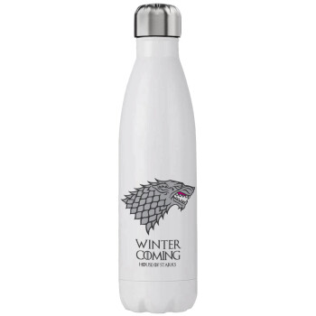 GOT House of Starks, winter coming, Stainless steel, double-walled, 750ml