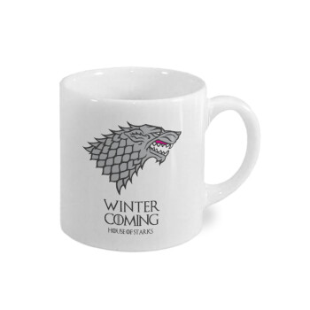 GOT House of Starks, winter coming, Κουπάκι κεραμικό, για espresso 150ml