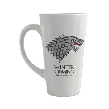 GOT House of Starks, winter coming, Κούπα Latte Μεγάλη, κεραμική, 450ml