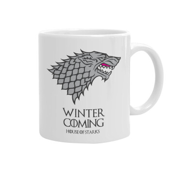 GOT House of Starks, winter coming, Ceramic coffee mug, 330ml
