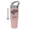 Pink color, 890ml (30oz) stainless Steel Tumbler with Handle
