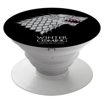 GOT House of Starks, winter coming, Phone Holders Stand  White Hand-held Mobile Phone Holder