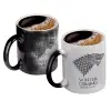 Color changing magic Mug, ceramic, 330ml when adding hot liquid inside, the black colour desappears (1 pcs)