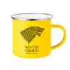 Yellow Enamel Metallic Cup 360ml