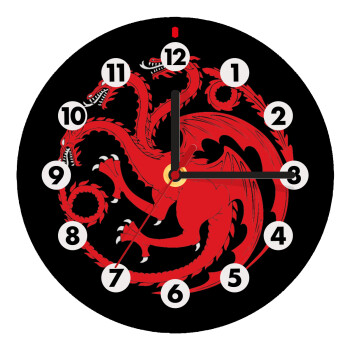 GOT House Targaryen, Fire Blood, Wooden wall clock (20cm)