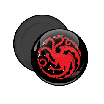 GOT House Targaryen, Fire Blood, Μαγνητάκι ψυγείου στρογγυλό διάστασης 5cm