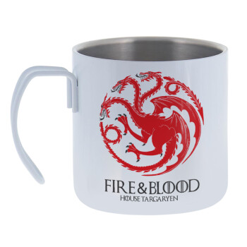 GOT House Targaryen, Fire Blood, Mug Stainless steel double wall 400ml