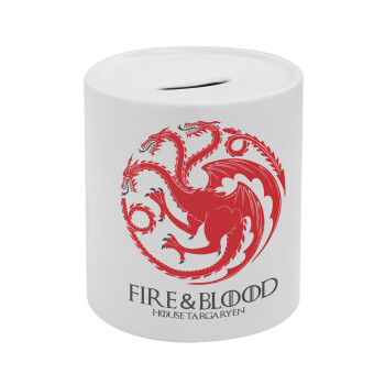 GOT House Targaryen, Fire Blood, Κουμπαράς πορσελάνης με τάπα