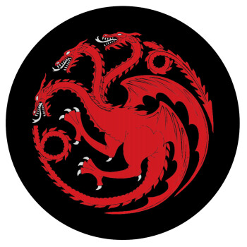 GOT House Targaryen, Fire Blood, Mousepad Στρογγυλό 20cm