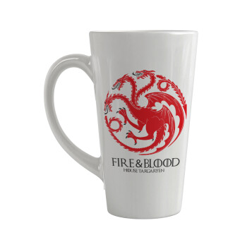 GOT House Targaryen, Fire Blood, Κούπα Latte Μεγάλη, κεραμική, 450ml