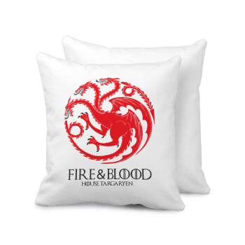 GOT House Targaryen, Fire Blood, Sofa cushion 40x40cm includes filling