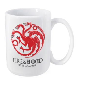 GOT House Targaryen, Fire Blood, Κούπα Mega, κεραμική, 450ml