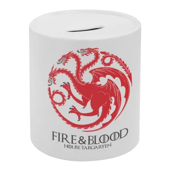GOT House Targaryen, Fire Blood, Κουμπαράς πορσελάνης με τάπα