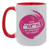 Κούπα Mega 15oz, κεραμική Κόκκινη, 450ml