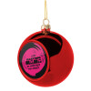 Christmas tree ball Red 8cm