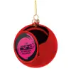 Christmas tree ball Red 8cm