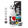 Soccer Metal mug thermos, double wall, 550ml