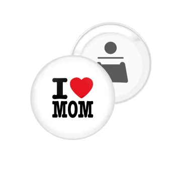 I LOVE MOM, Μαγνητάκι και ανοιχτήρι μπύρας στρογγυλό διάστασης 5,9cm
