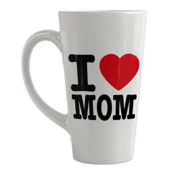 I LOVE MOM, Κούπα κωνική Latte Μεγάλη, κεραμική, 450ml