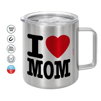 I LOVE MOM, Mug Stainless steel double wall 300ml