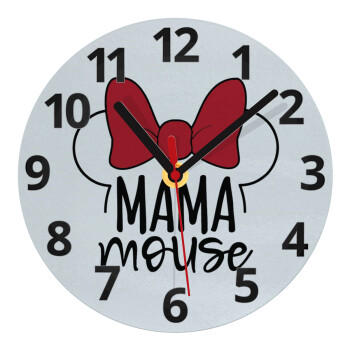 MAMA mouse, Ρολόι τοίχου γυάλινο (20cm)