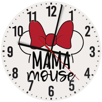MAMA mouse, Ρολόι τοίχου ξύλινο (30cm)