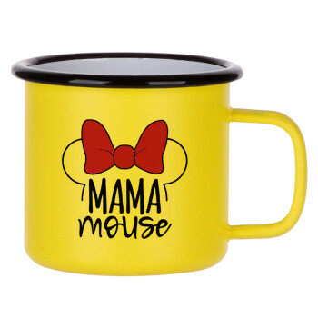 MAMA mouse, Metallic enamel MATT Yellow cup 360ml