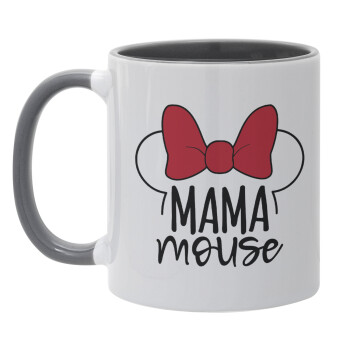 MAMA mouse, Mug colored grey, ceramic, 330ml