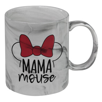 MAMA mouse, Mug ceramic marble style, 330ml