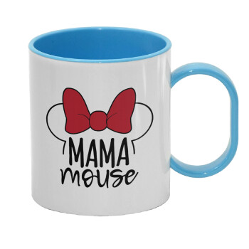 MAMA mouse, Κούπα (πλαστική) (BPA-FREE) Polymer Μπλε για παιδιά, 330ml
