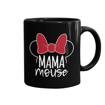 MAMA mouse, Mug black, ceramic, 330ml