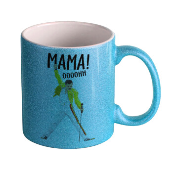 mama ooohh!, Κούπα Σιέλ Glitter που γυαλίζει, κεραμική, 330ml