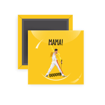 mama ooohh!, Μαγνητάκι ψυγείου τετράγωνο διάστασης 5x5cm