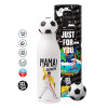 Soccer Metal mug thermos, double wall, 550ml