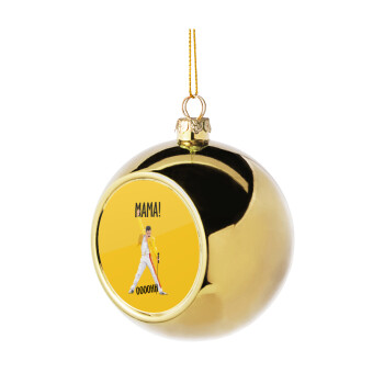 mama ooohh!, Χριστουγεννιάτικη μπάλα δένδρου Χρυσή 8cm