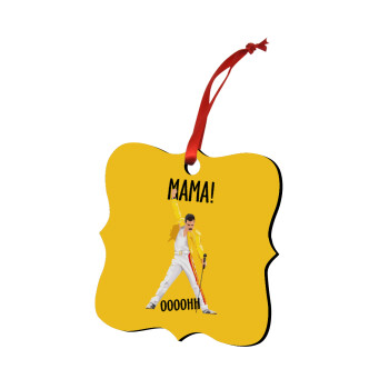 mama ooohh!, Christmas ornament polygon wooden 7.5cm