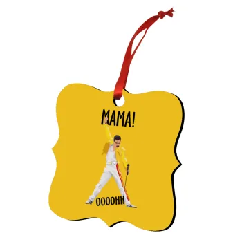 mama ooohh!, Christmas ornament polygon wooden 7.5cm