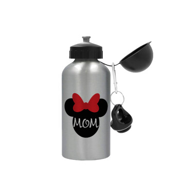 mini mom, Metallic water jug, Silver, aluminum 500ml