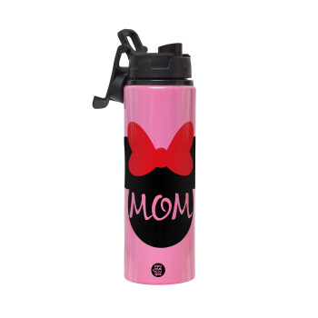 mini mom, Μεταλλικό παγούρι νερού με καπάκι ασφαλείας, αλουμινίου 850ml