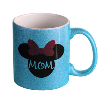 mini mom, Κούπα Σιέλ Glitter που γυαλίζει, κεραμική, 330ml