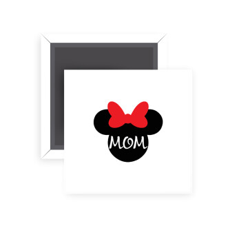 mini mom, Μαγνητάκι ψυγείου τετράγωνο διάστασης 5x5cm